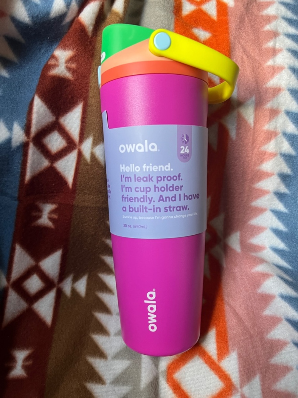 Owala 30oz ~Shocking Grape~ Tumbler with Built-In Straw - New